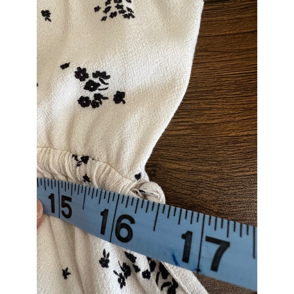 Saltwater Luxe Recycled Viscose Floral Maxi Dress V-Neck Tiered Cream S2161-W392 - Picture 9 of 10